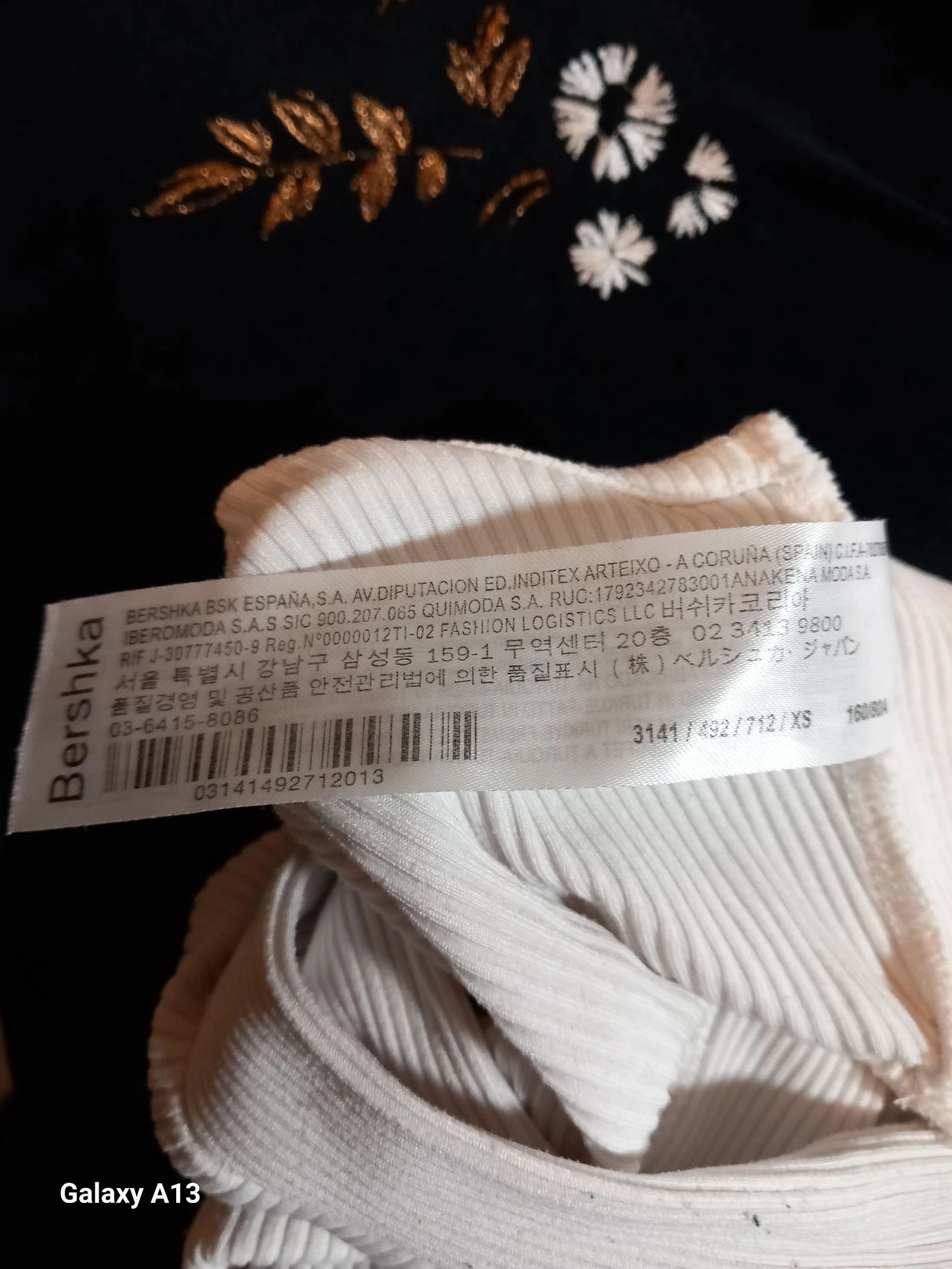 White ribbed crop top tied at the waist – Bershka (Size XS) – photo 8